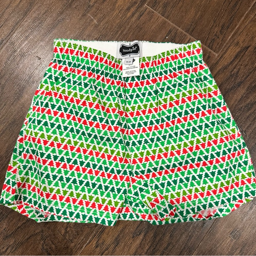 Mudpie Toddler Holiday Christmas Boxer Shorts
